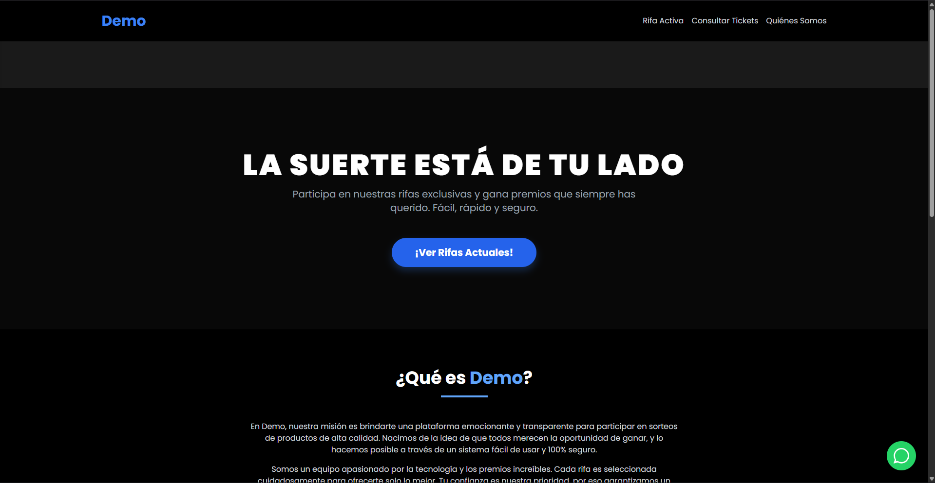 Demo de Demo Rifas