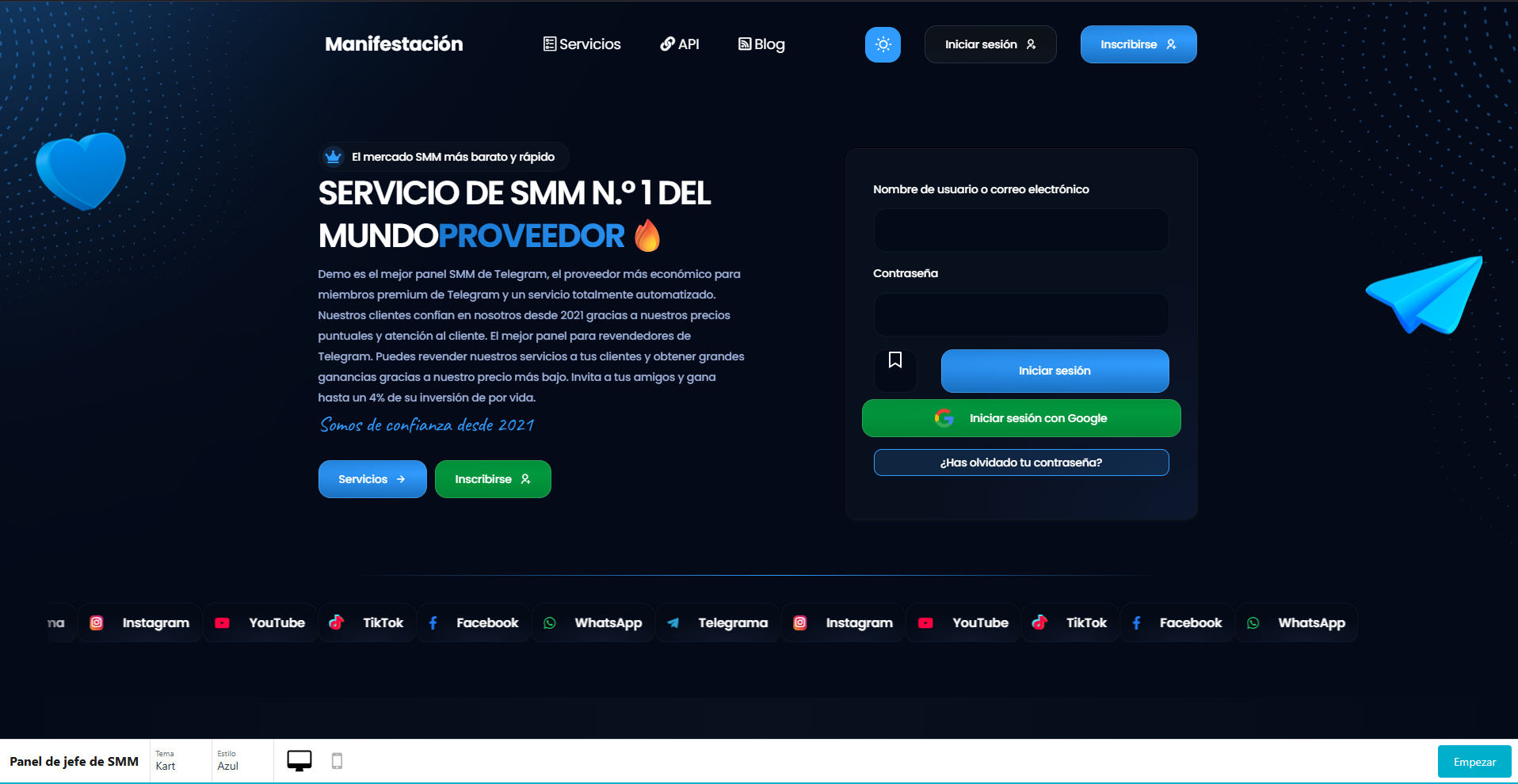 Demo de Temas SMM